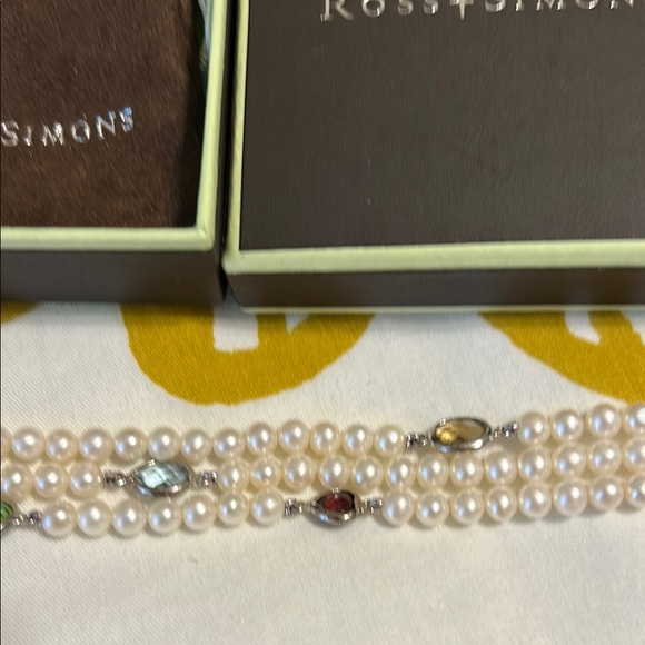 Ross-Simons Pearl and Gemstone Bracelet - Picture 3 of 3